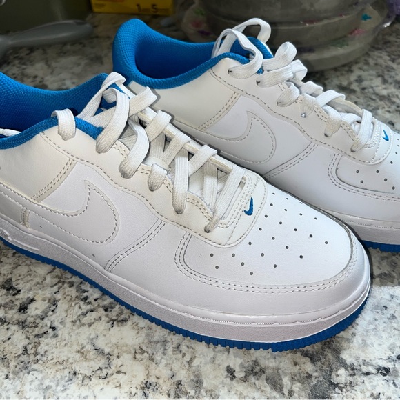 Nike Shoes - Nike Air Force One Blue and White